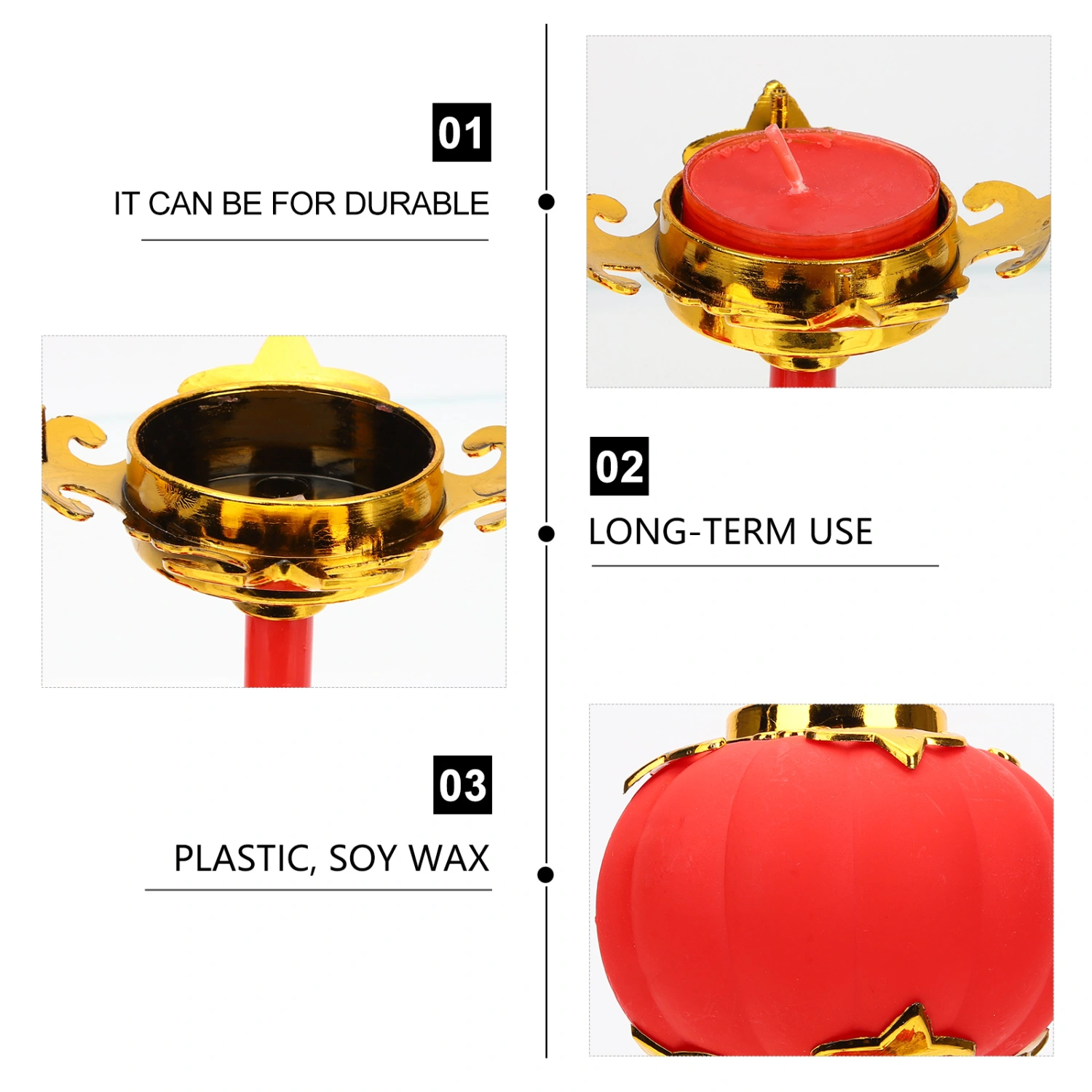 Decorative Candle Soy Wax Candle Vintage Candle Decoration Wedding Party Ornament