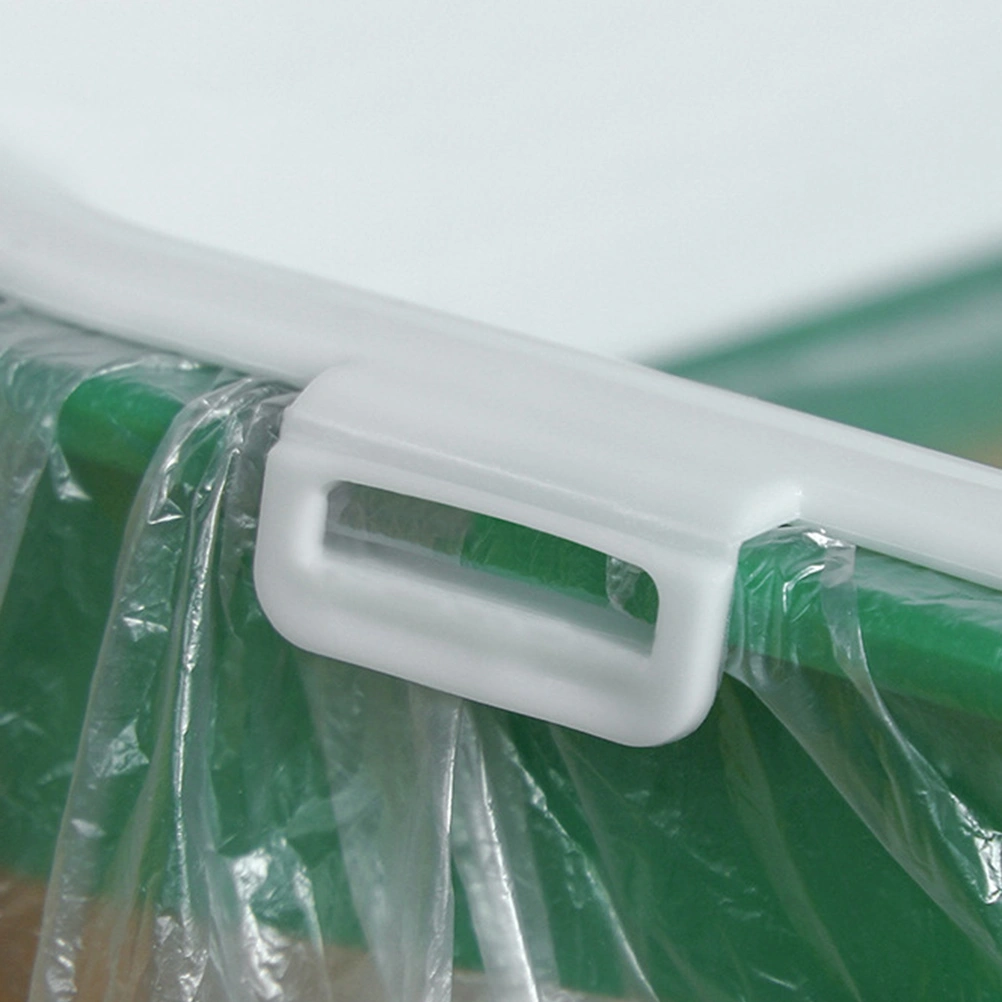 Plastic Garbage Bag Rack Over Cabinet Door Trash Bags Holder Multifunction Storage Shelf