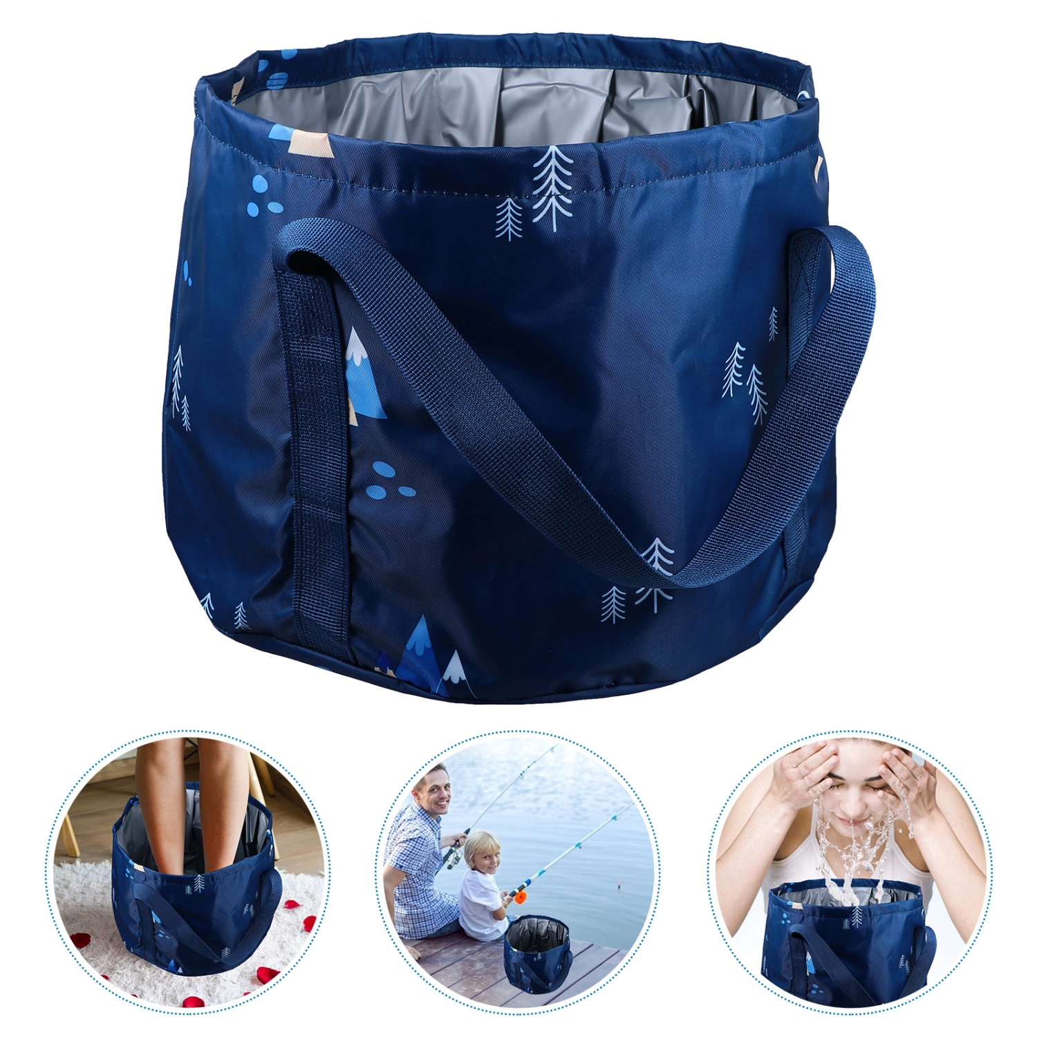 Collapsible Foot Soaking Bath Basin Foot Soak Tub Multi-Use Folding Water Basin