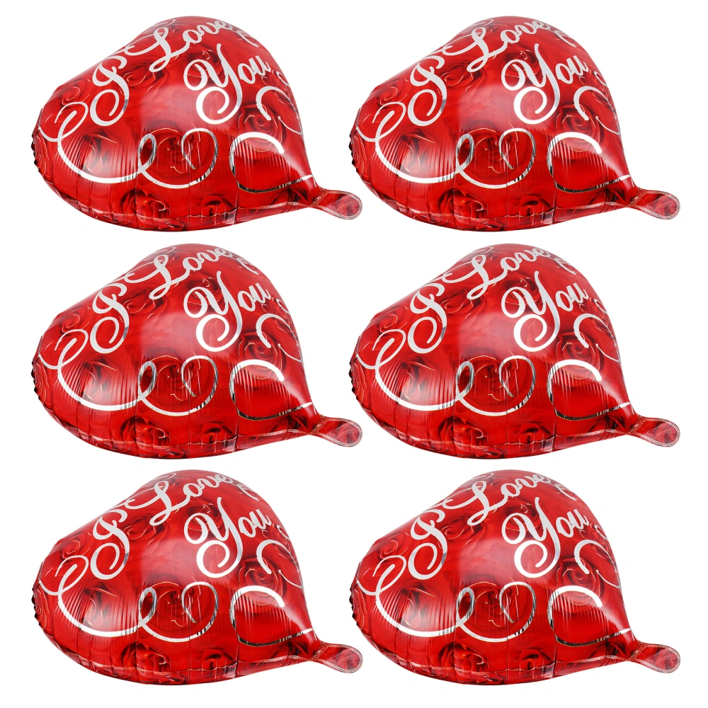 10pcs Creative Balloons Love Heart Shape Wedding Party Decorative Balloons