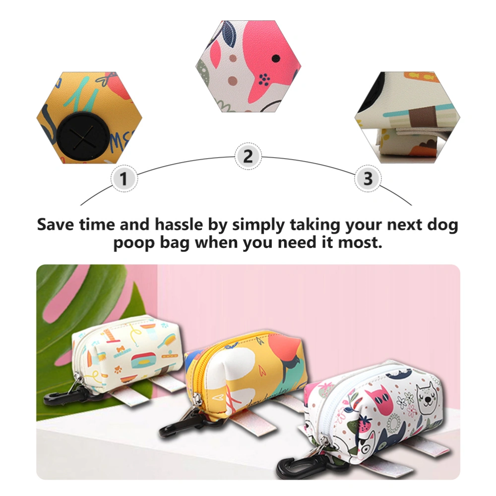 1Pc Portable Pet Waste Poop Bag Outdoor Pet Poop Picking Bag Random Color Style