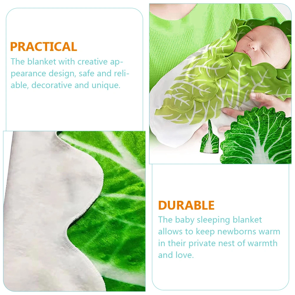 1 Set Baby Blanket Baby Sleep Blanket Newborn Blanket Chinese Cabbage Blanket