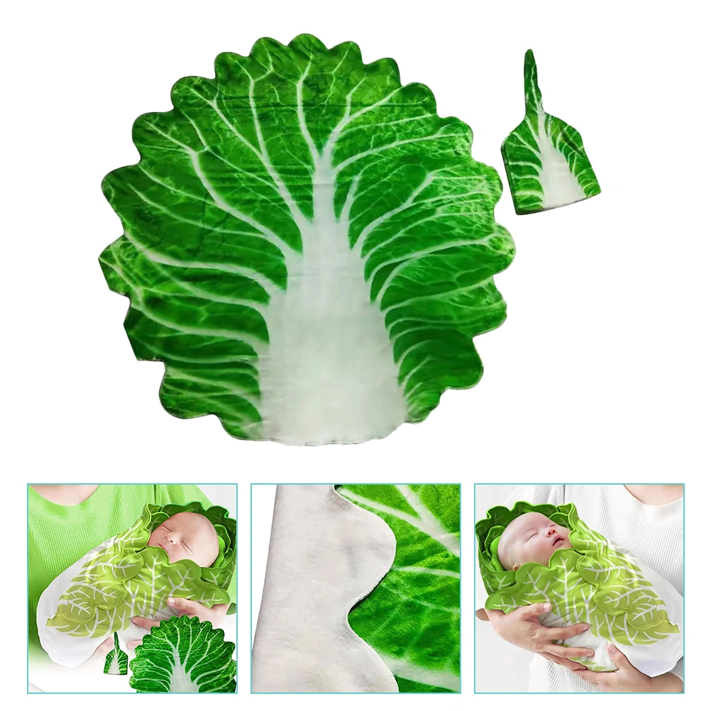 1 Set Baby Blanket Baby Sleep Blanket Newborn Blanket Chinese Cabbage Blanket
