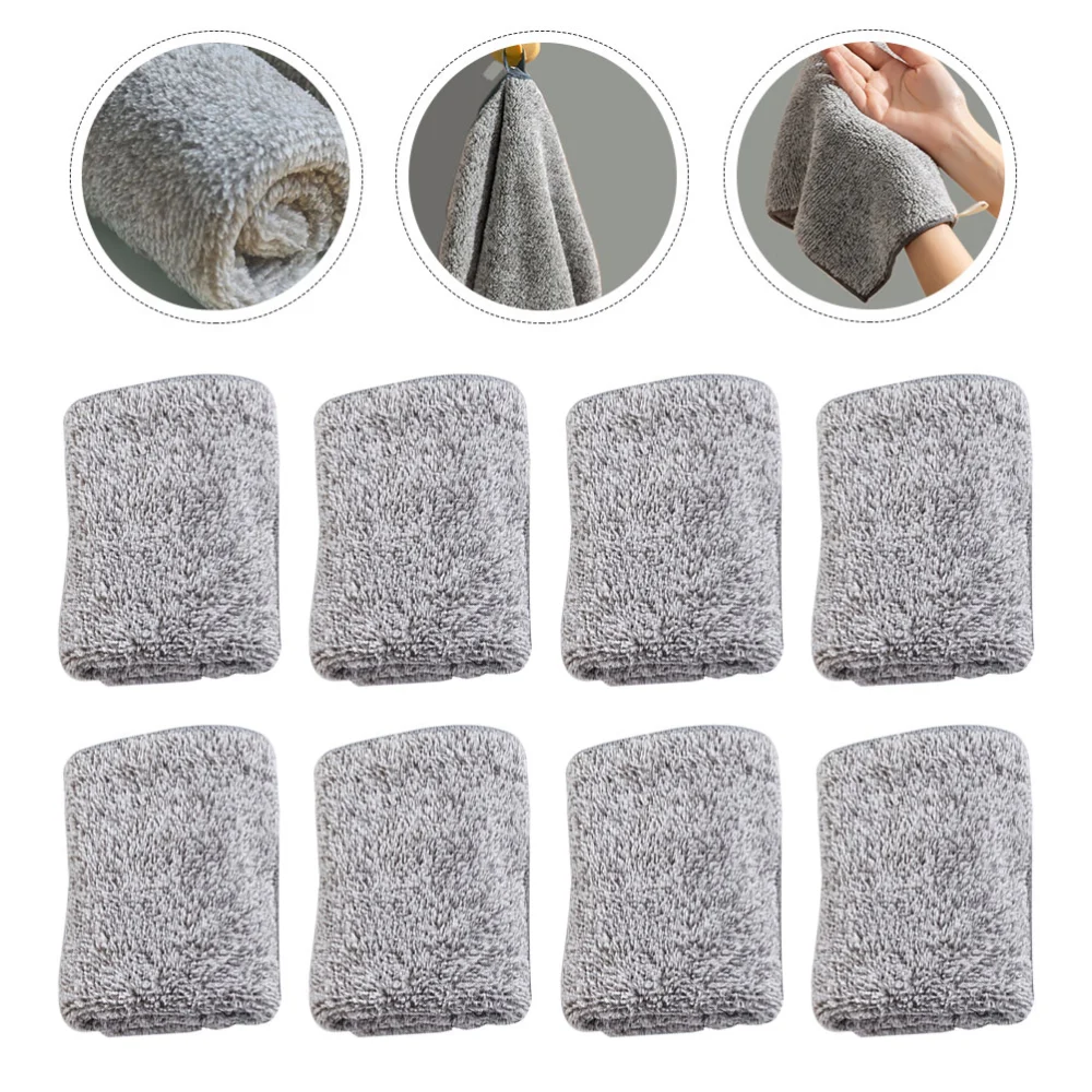 10Pcs Microfiber Cleaning Cloth Kitchen Cleaning Rag Japanese Style Dish Cloth Cleaning Cloth