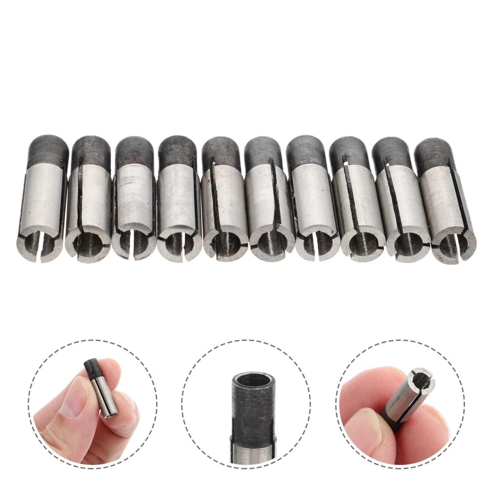 10pcs Engraving Machine Sleeves Engraving Tool Conversion Sleeves Engraving Device Sleeves