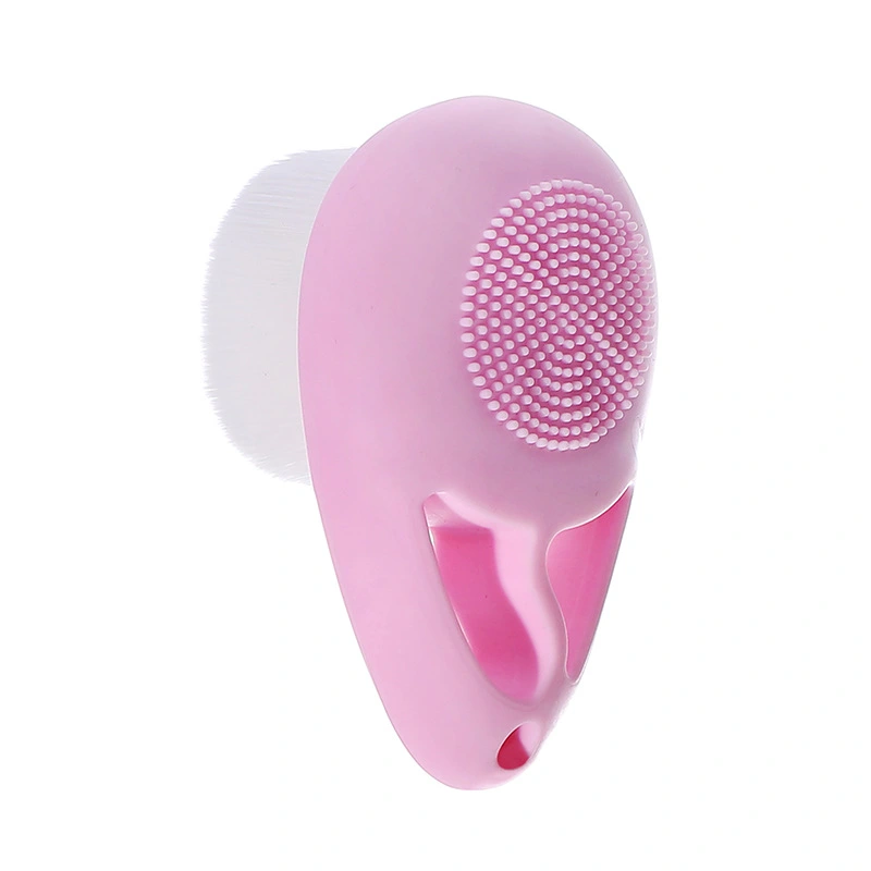 Silicone Facial Cleansing Brush Double-sided Facial Scrubber Manual Exfoliating Facial Brush