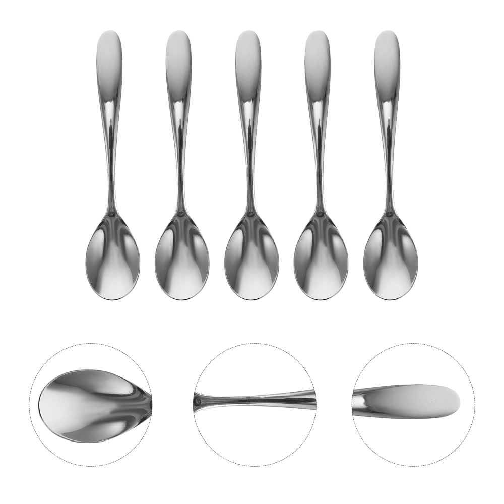 10pcs Stainless Steel Spoons Mini Spoons Coffee Spoons Stir Spoon Tea Spoon