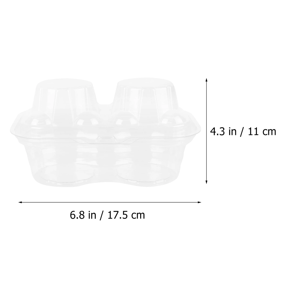 20PCS Practical Cupcake Container Muffin Cup Packing Box Mousse Cake Box (White)