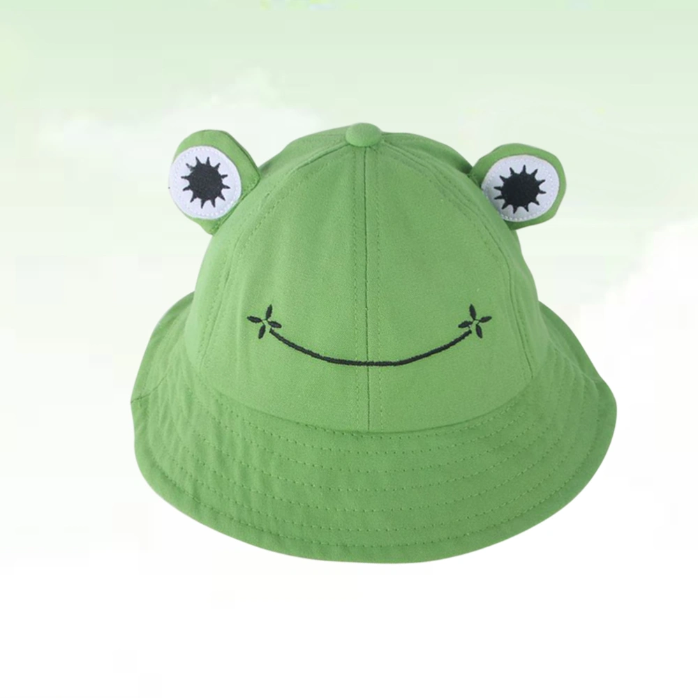 1PC Lovely Sun Protection Hat Practical Outdoor Activities Creative Casual for Kids Childern Baby (Green)