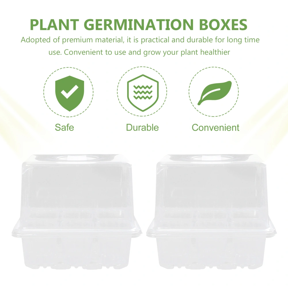 3Pcs Useful Germination Box Plant Succulent Flower Germination Tray With Cover