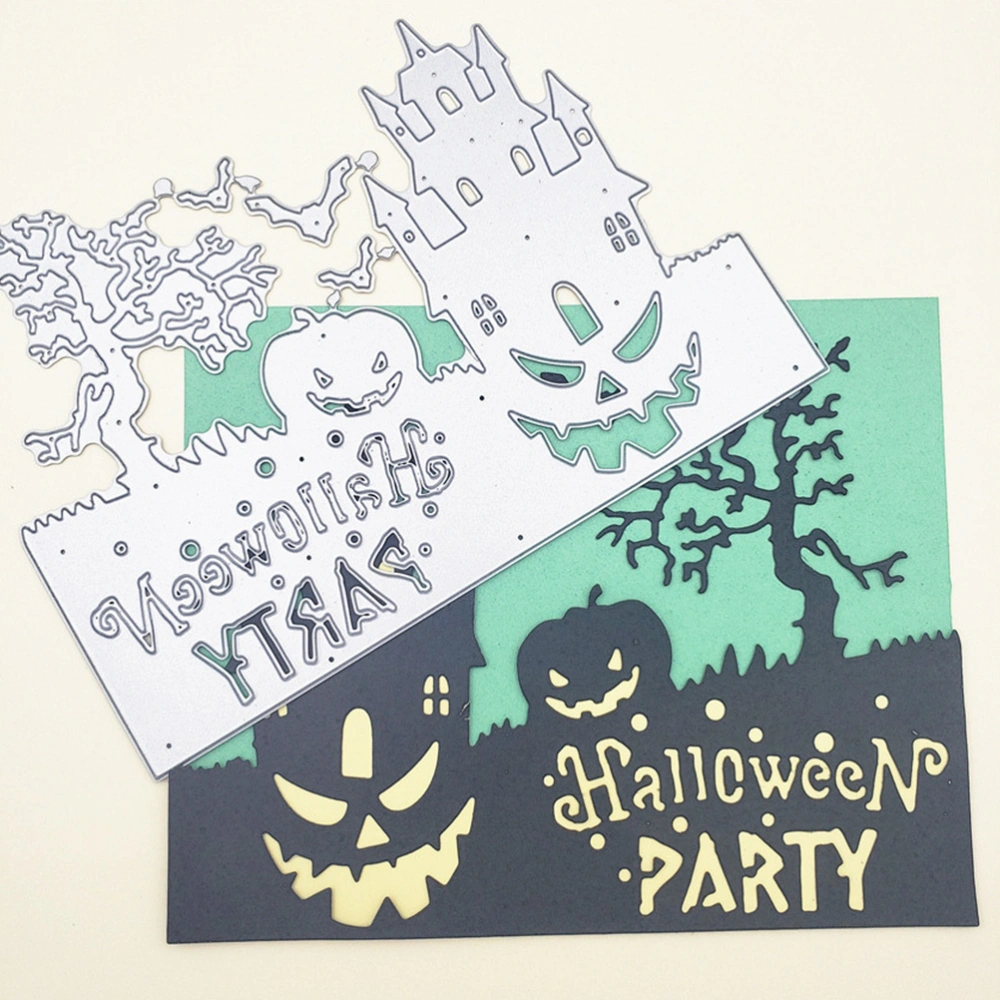 Halloween Cutting Dies Stencils Castle Metal Cutting Dies for Scrapbooking