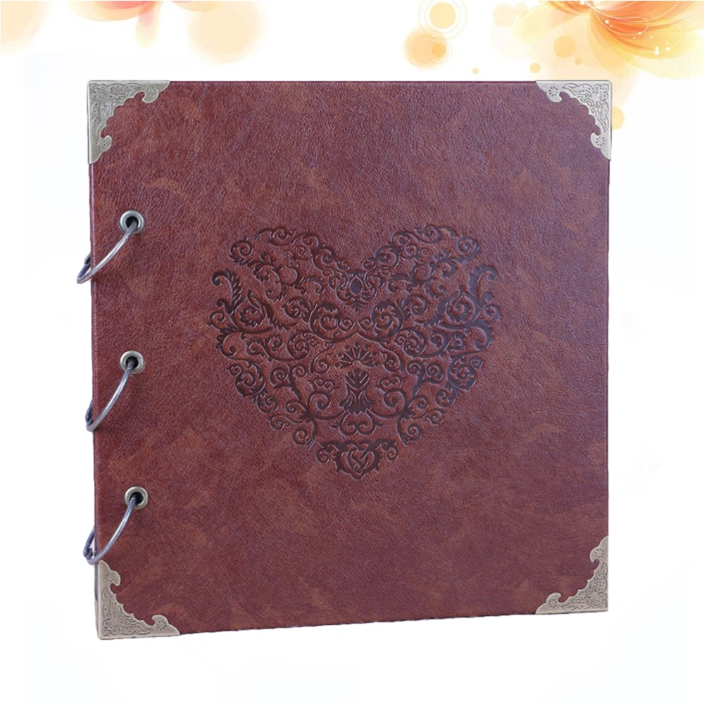 DIY Change Color Leather Loose Leaf Photo Album Handmade Scrapbook Craft Album Wedding Photo Albums Gift