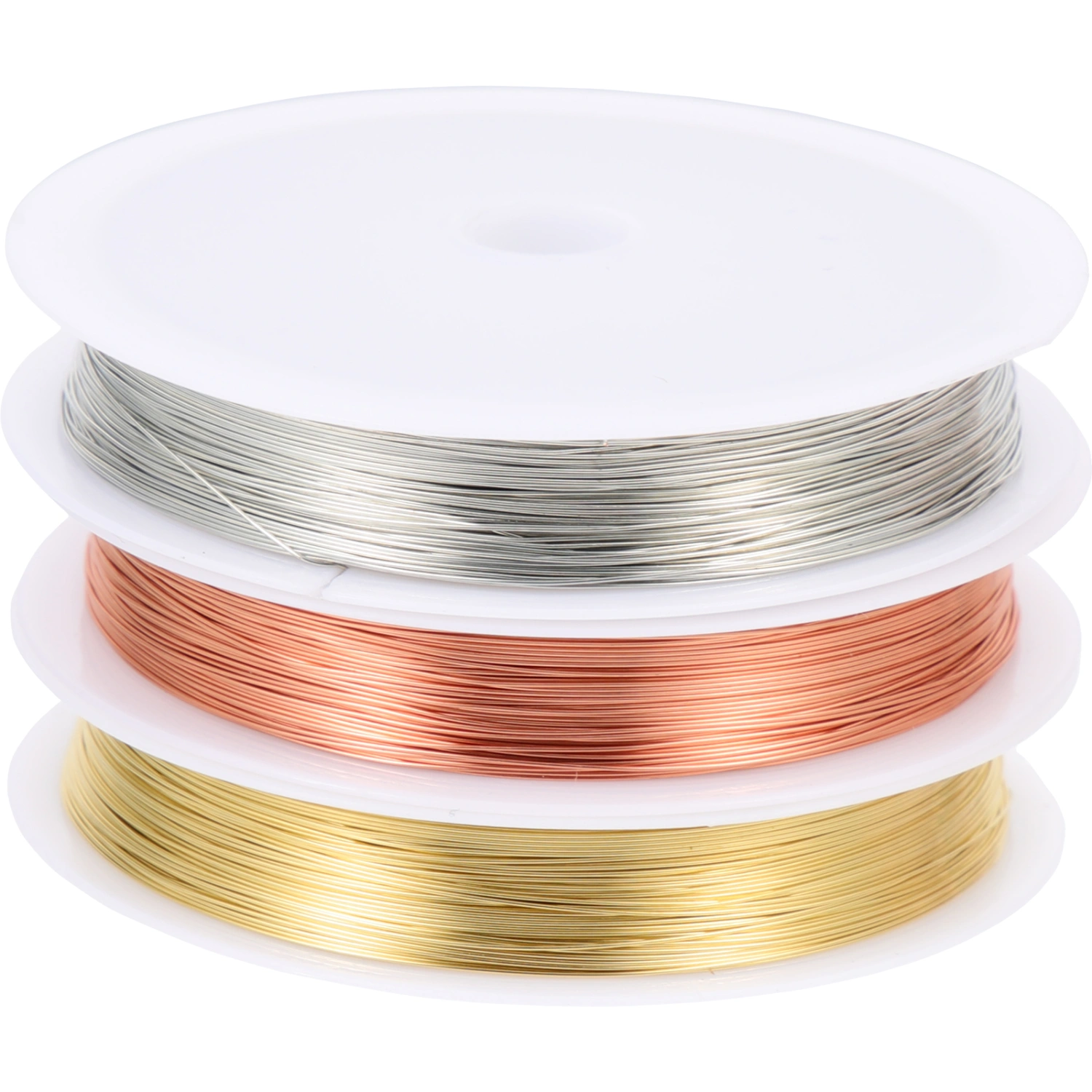 3 Rolls Of Professional Craft Metal Wires Multi-function Beads Wires Convenient Jewelry Wires