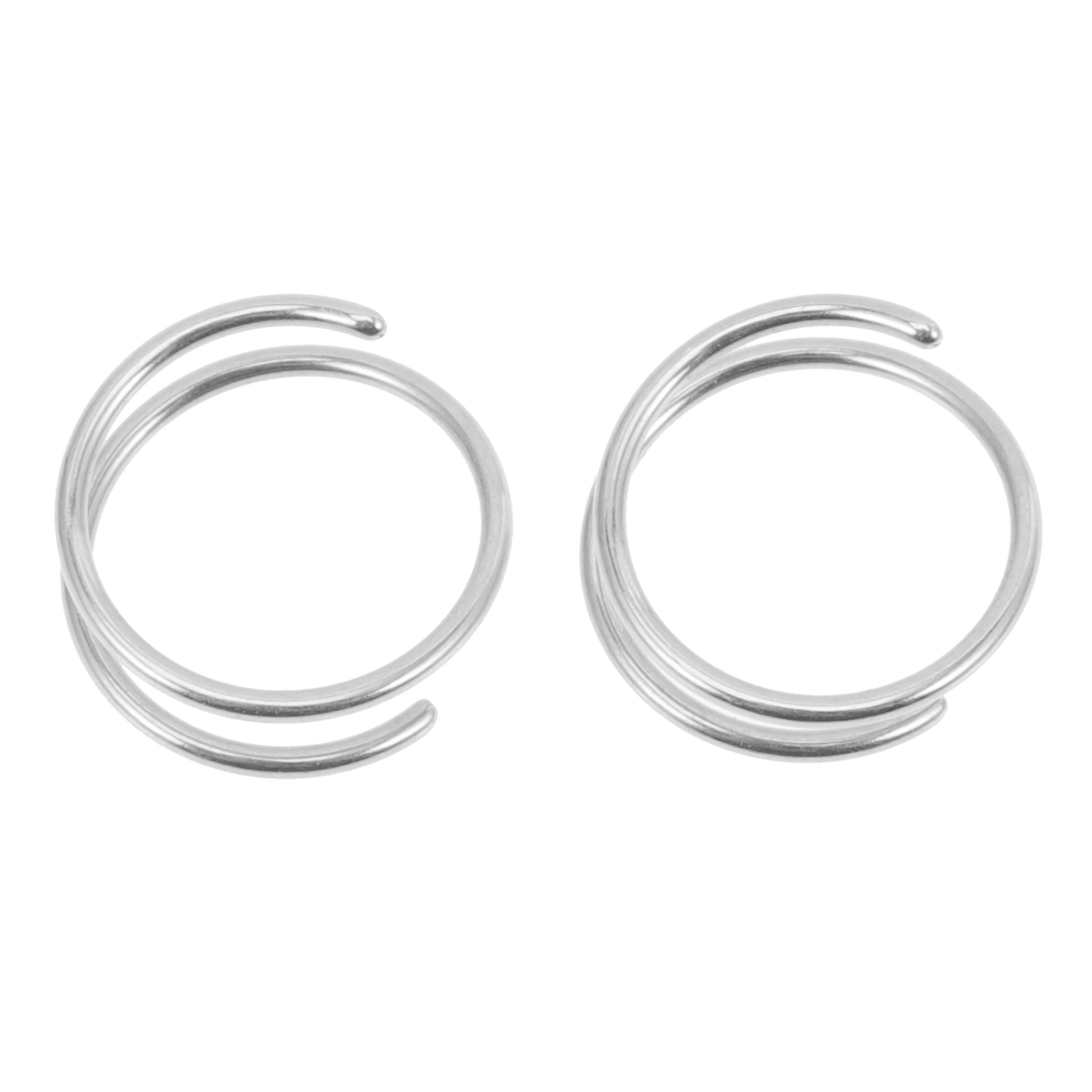2pcs Spiral Nose Rings Stainless Steel Nose Ring Hoops Nose Jewelry for Women