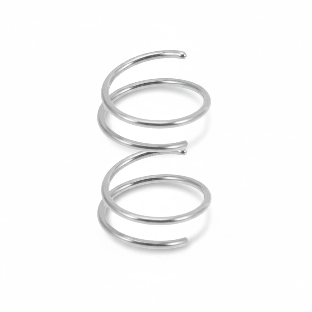 2pcs Spiral Nose Rings Stainless Steel Nose Ring Hoops Nose Jewelry for Women