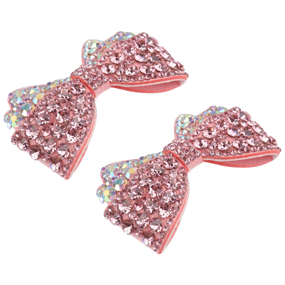 1 Pair of Shoes Ornaments Bowknot Shaped Adornment Bag Pendants Headdress