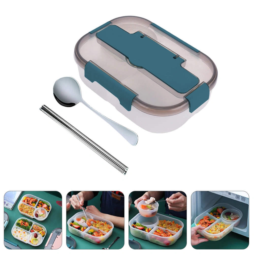 1 Set Lunch Bento Box Multi-functional Bento Box Portable Sturdy Bento Box