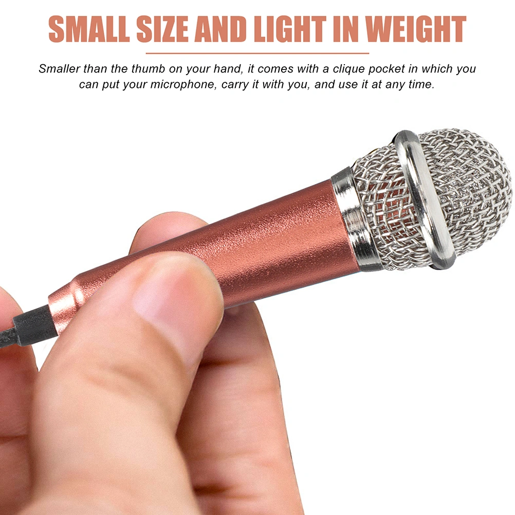 1 Set Miniature Microphone Computer Tablet Recording Video Recording Microphone