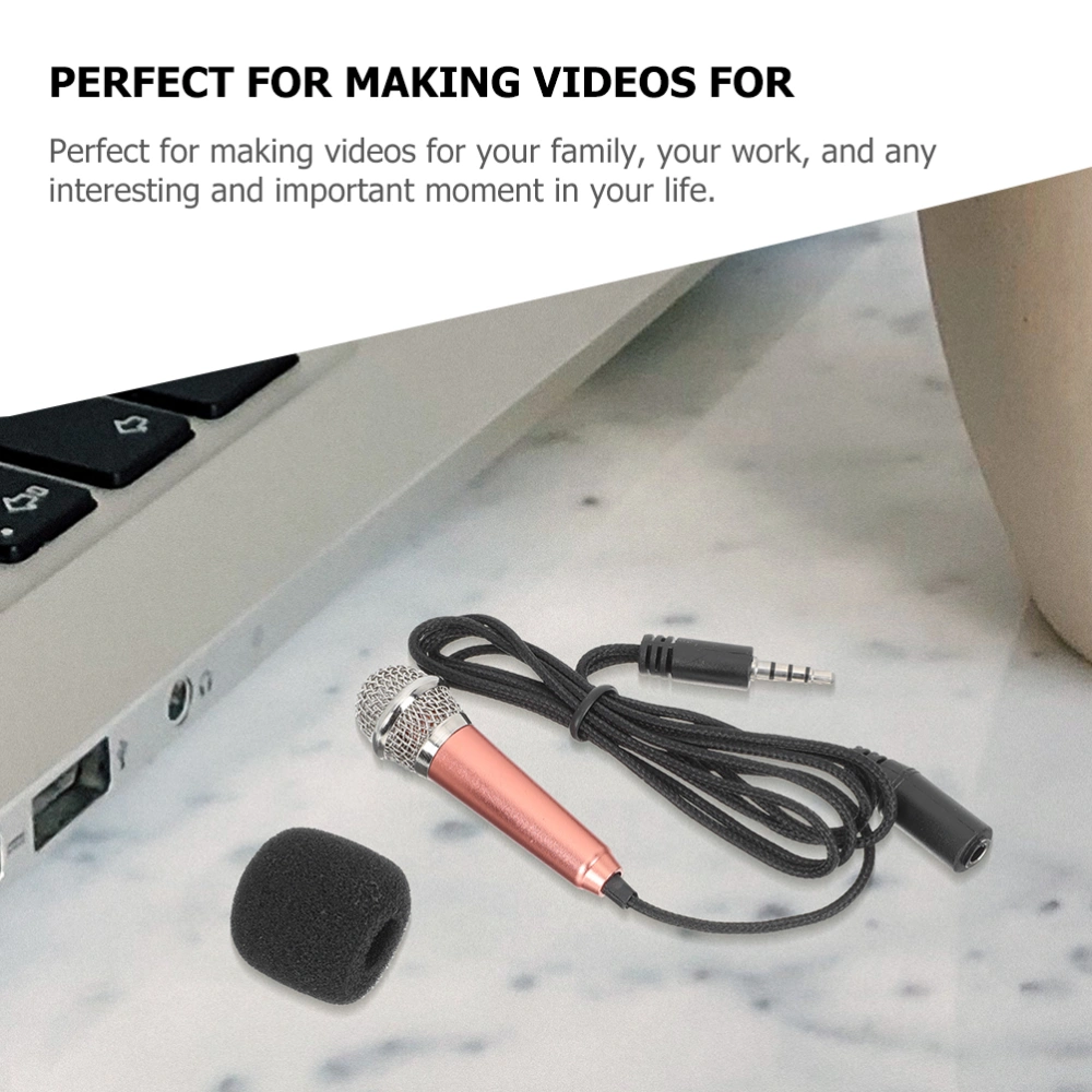 1 Set Miniature Microphone Computer Tablet Recording Video Recording Microphone