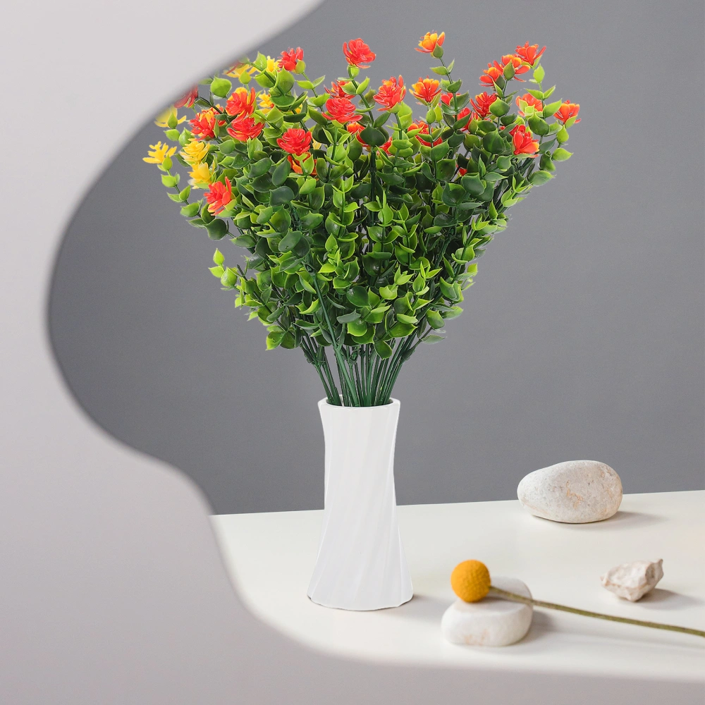 Simple Shape Minimalist Ceramic Vase Bedroom Flowerpot Decor Dried Flower Holder