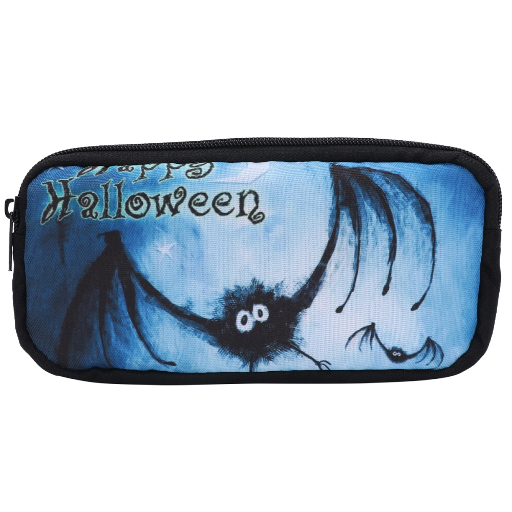 Halloween Pattern Pen Bag Chic Pen Pouch Portable Cosmetic Bag Stationery Bag