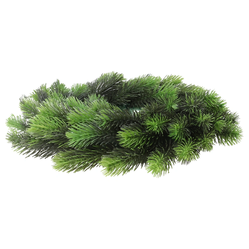 Christmas Wreaths Fake Flowers Plastic Grass Pine Garland Decoration for Home Shop Hotel Showcase