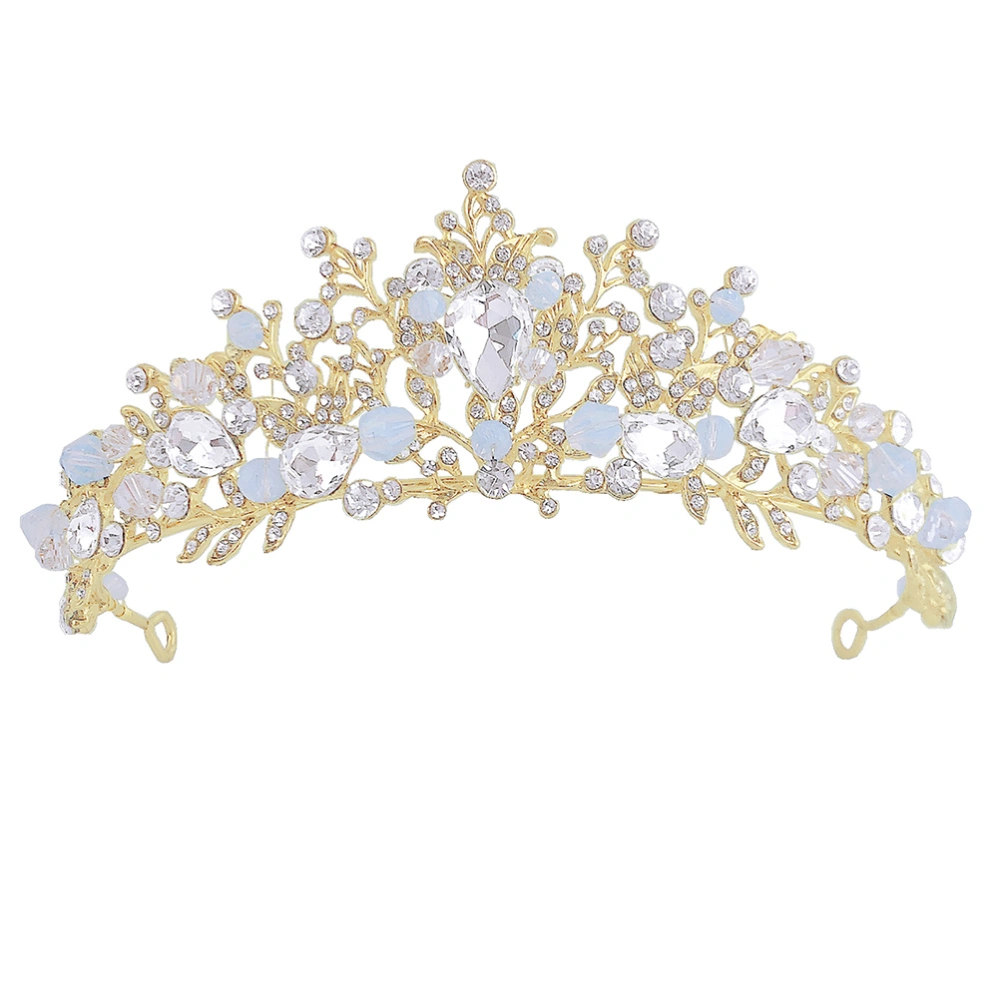 1pc Children Crown Headdress Lovely Crystal Crown Headband Headdress