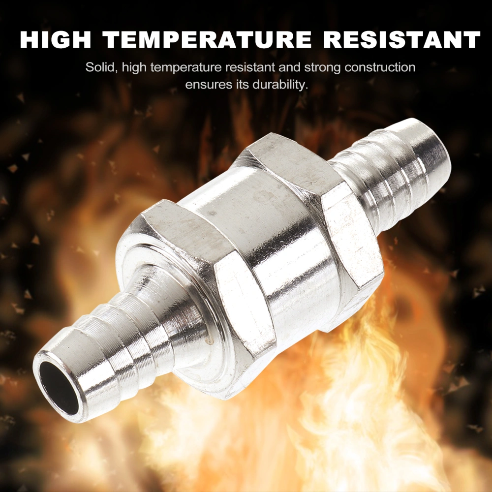 1Pc 10mm Automobile Aluminum Alloy Gasoline Diesel Fuel One-way Check Aluminum Alloy Check