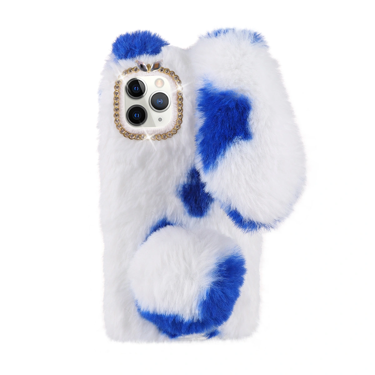 1Pc Plush Phone Case Fluffy Cartoon Phone Shell Compatible for iPhone 11 Pro Max