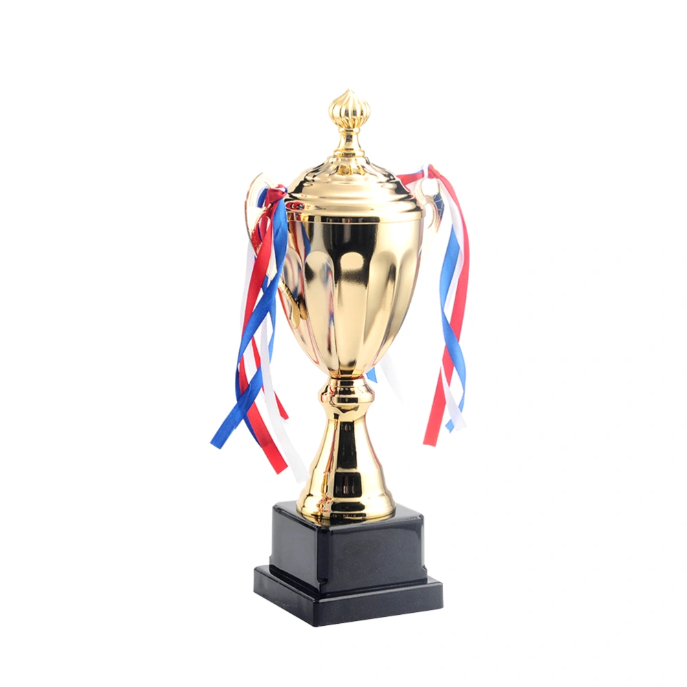 1PC Sports Match Trophy Metal Trophy School Tournament Honor Trophy for Competition Ceremony (34cm)