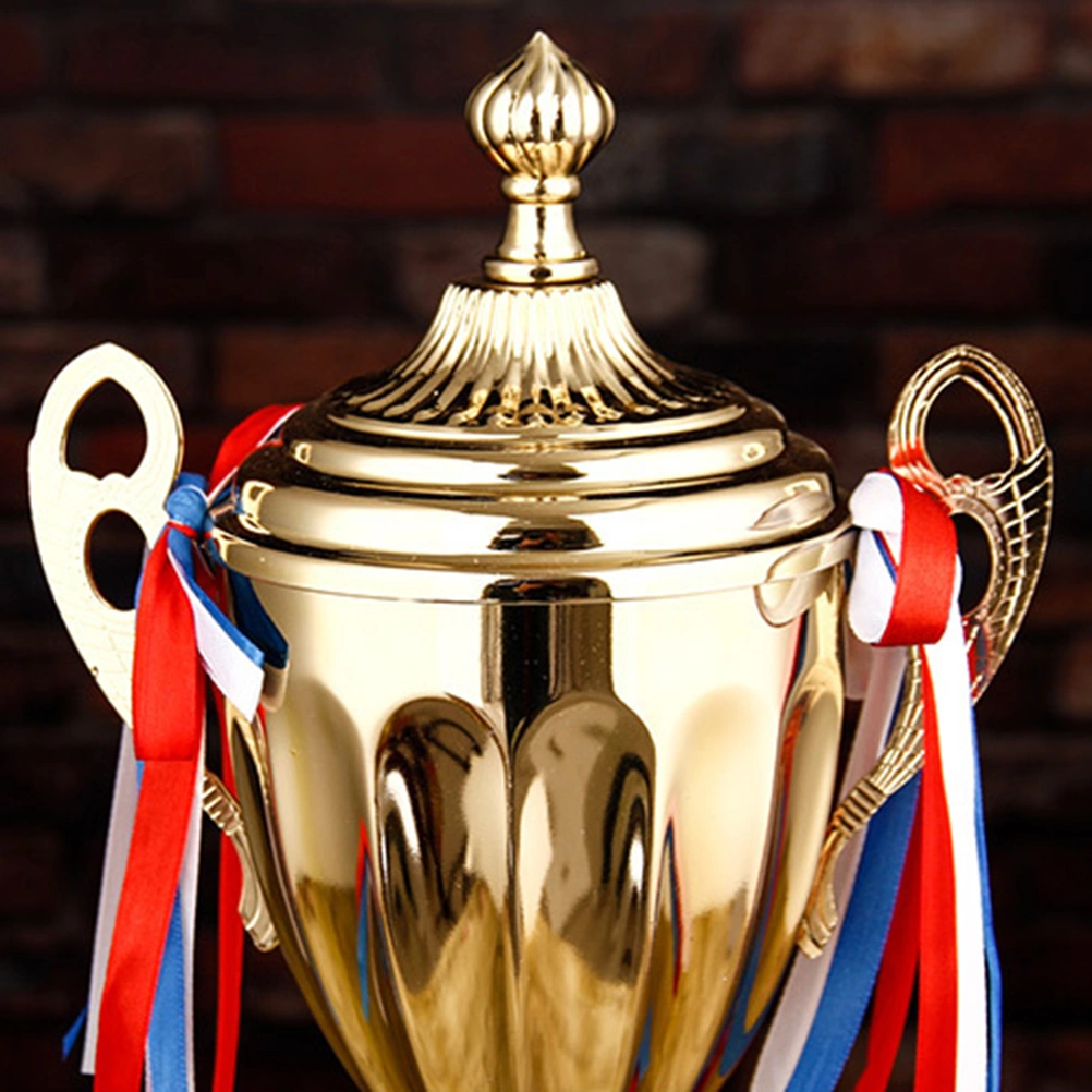 1PC Sports Match Trophy Metal Trophy School Tournament Honor Trophy for Competition Ceremony (34cm)