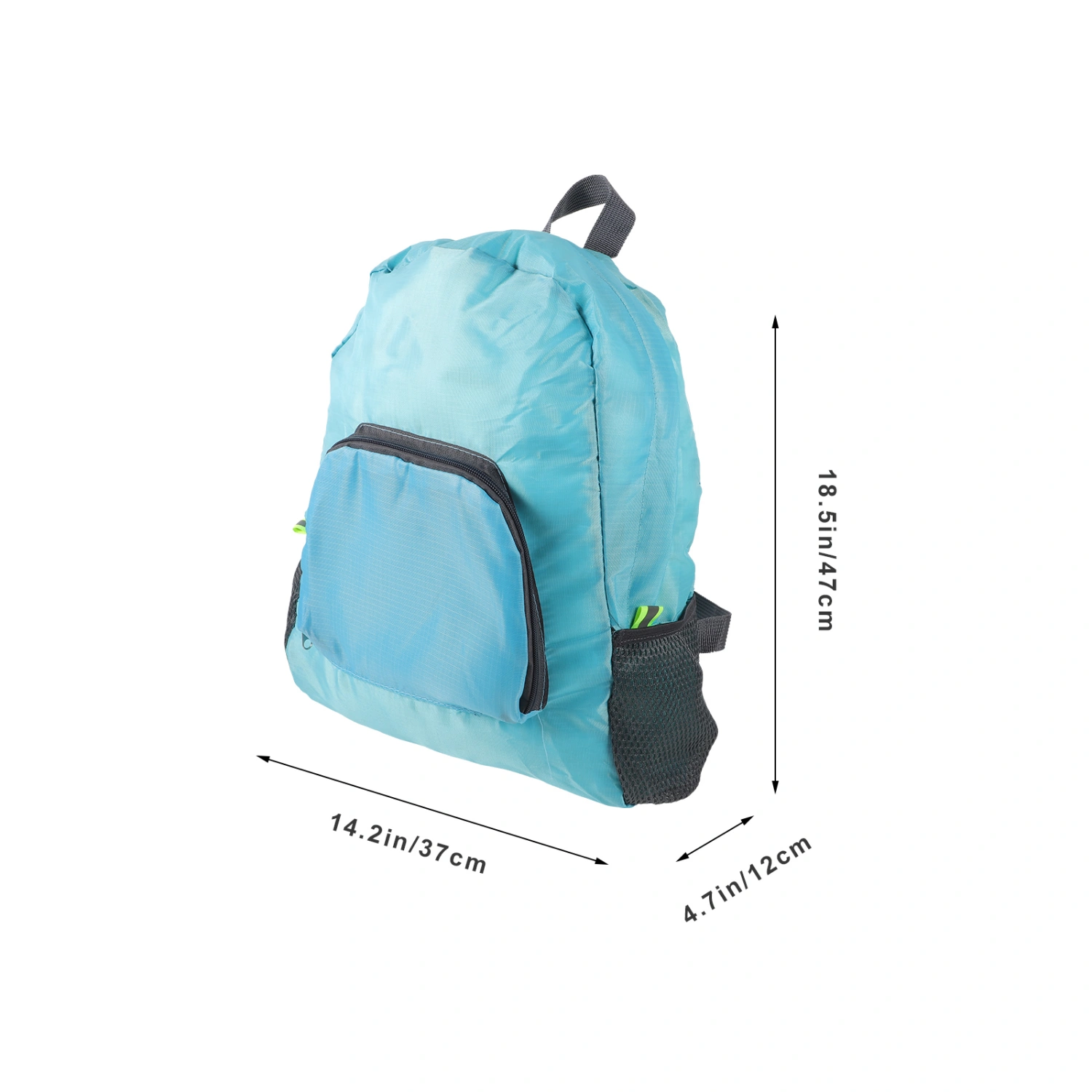 Portable Outdoor Folding Travel Backpack Hiking Riding Bag Waterproof Nylon Sports Skin Bag Backpacks Small Backpack (Blue)