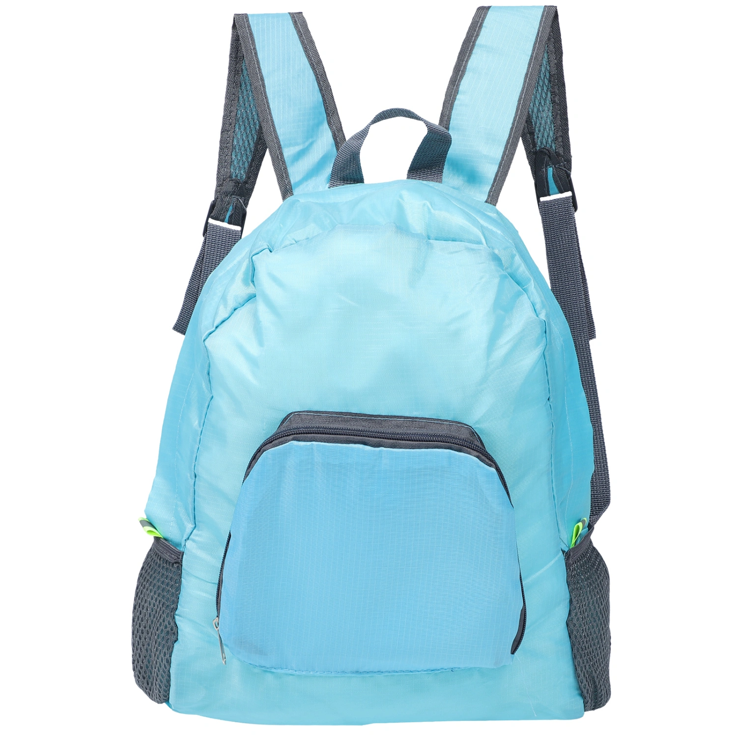 Portable Outdoor Folding Travel Backpack Hiking Riding Bag Waterproof Nylon Sports Skin Bag Backpacks Small Backpack (Blue)