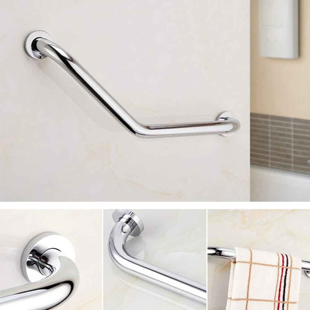 Stainless Steel Anti-slip Bath Handgrip Grab Bar Bathroom Bathtub Shower Handgrip Elderly Safety Handle