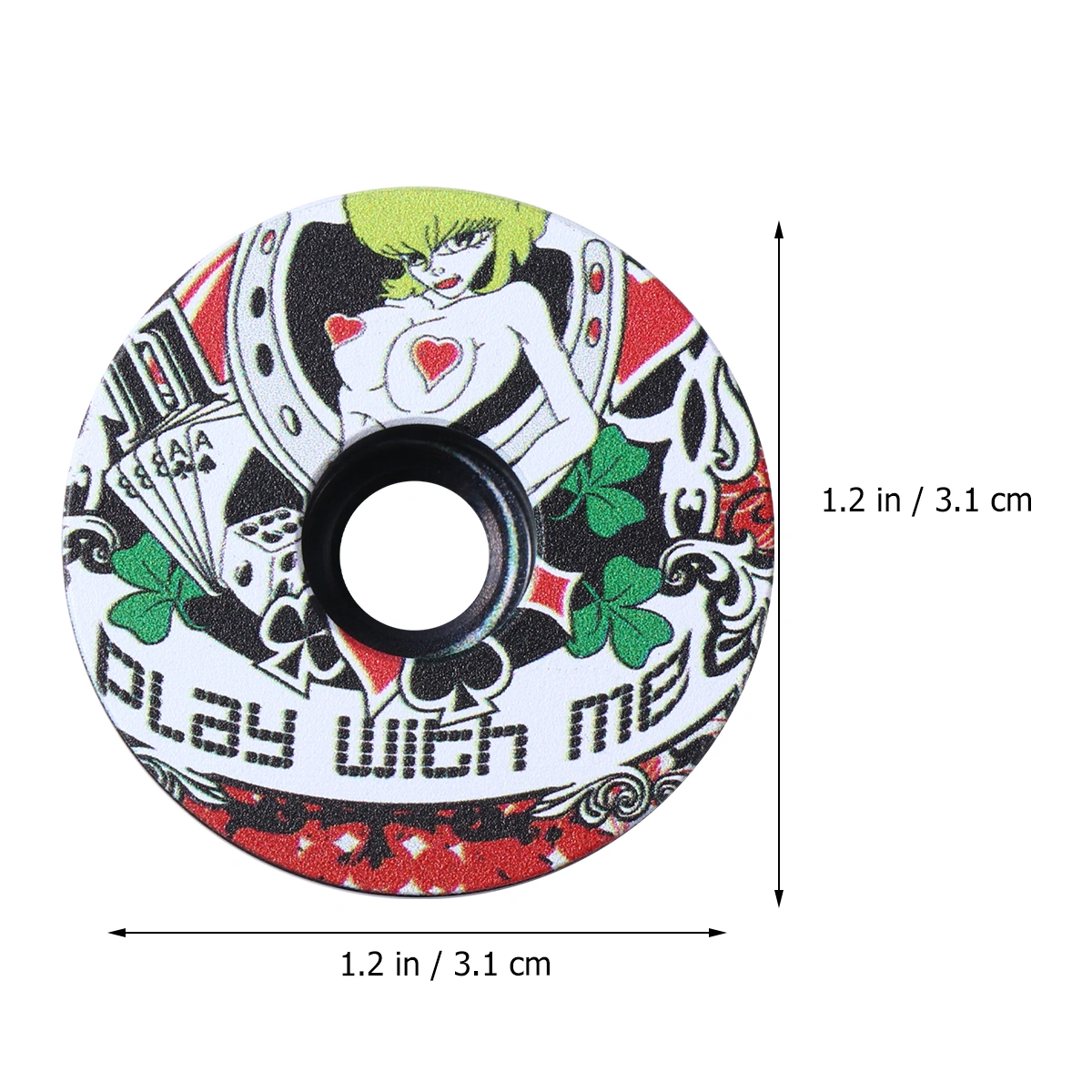 1pc Aluminum Alloy Headset Screws Mountain Road Bowl Cover (C Style)