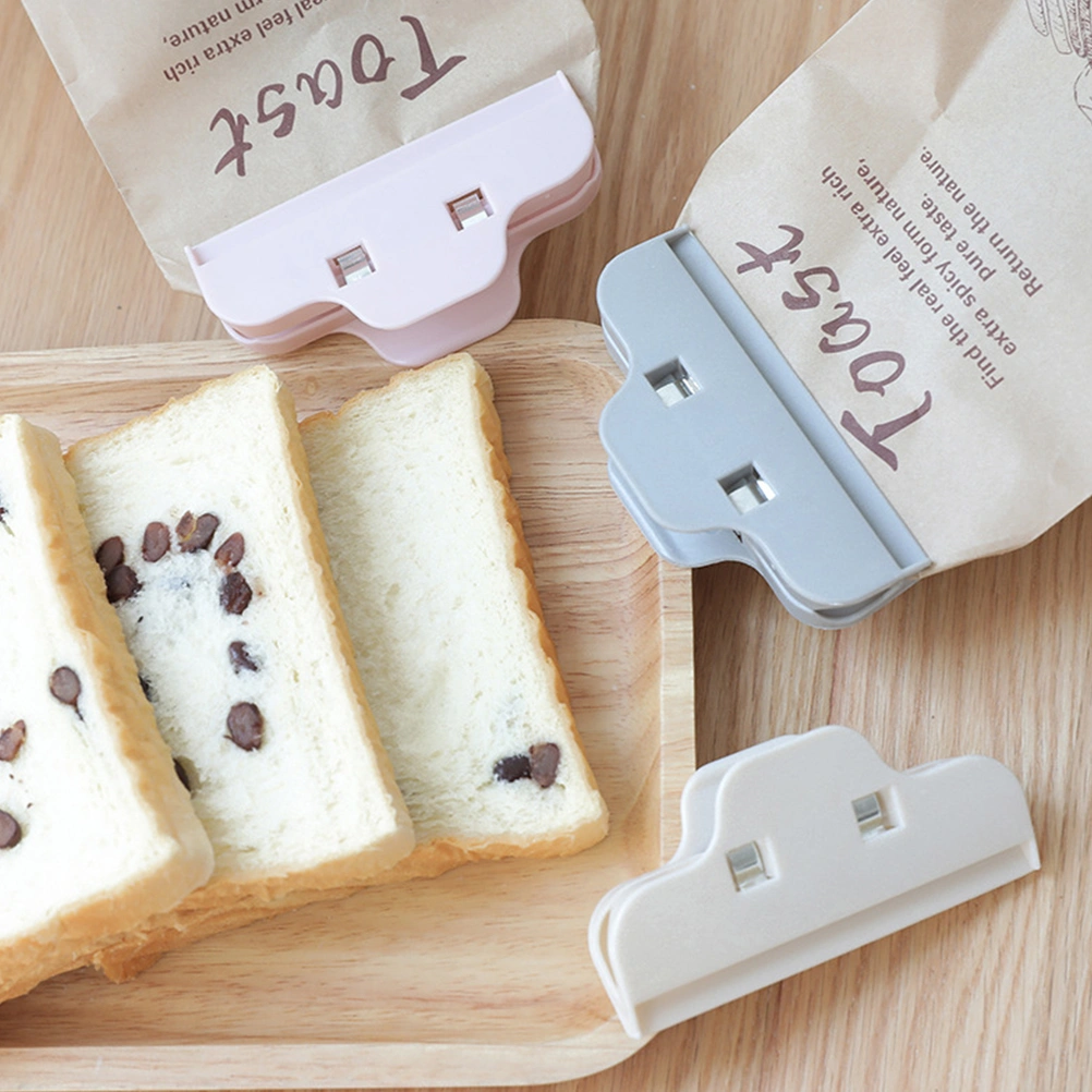 10pcs Food Storage Sealing Clips Food Bag Moisture-Proof Sealing Clip Plastic Portable Sealing Clamp for Keeping Food Fresh (Random Color)