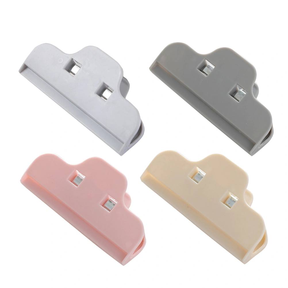 10pcs Food Storage Sealing Clips Food Bag Moisture-Proof Sealing Clip Plastic Portable Sealing Clamp for Keeping Food Fresh (Random Color)