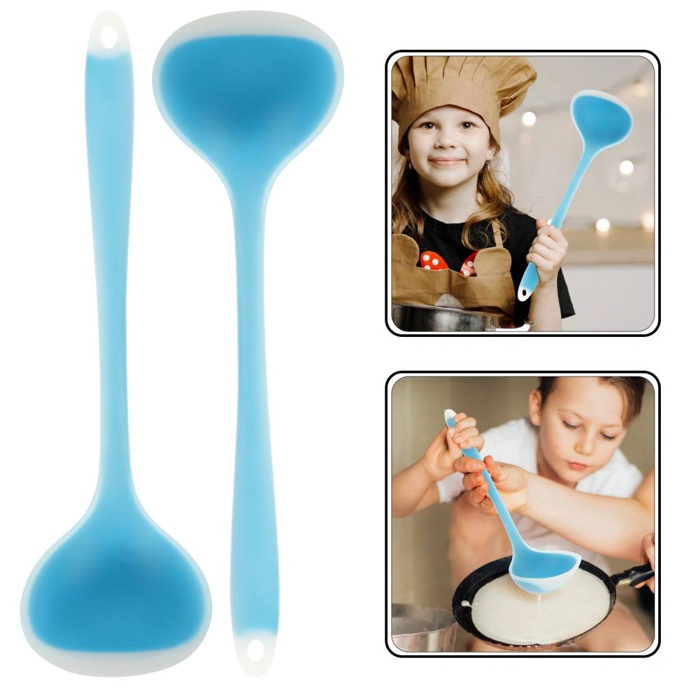 2Pcs Household Soup Spoons Multi-function Soup Ladles Convenient Cooking Ladles