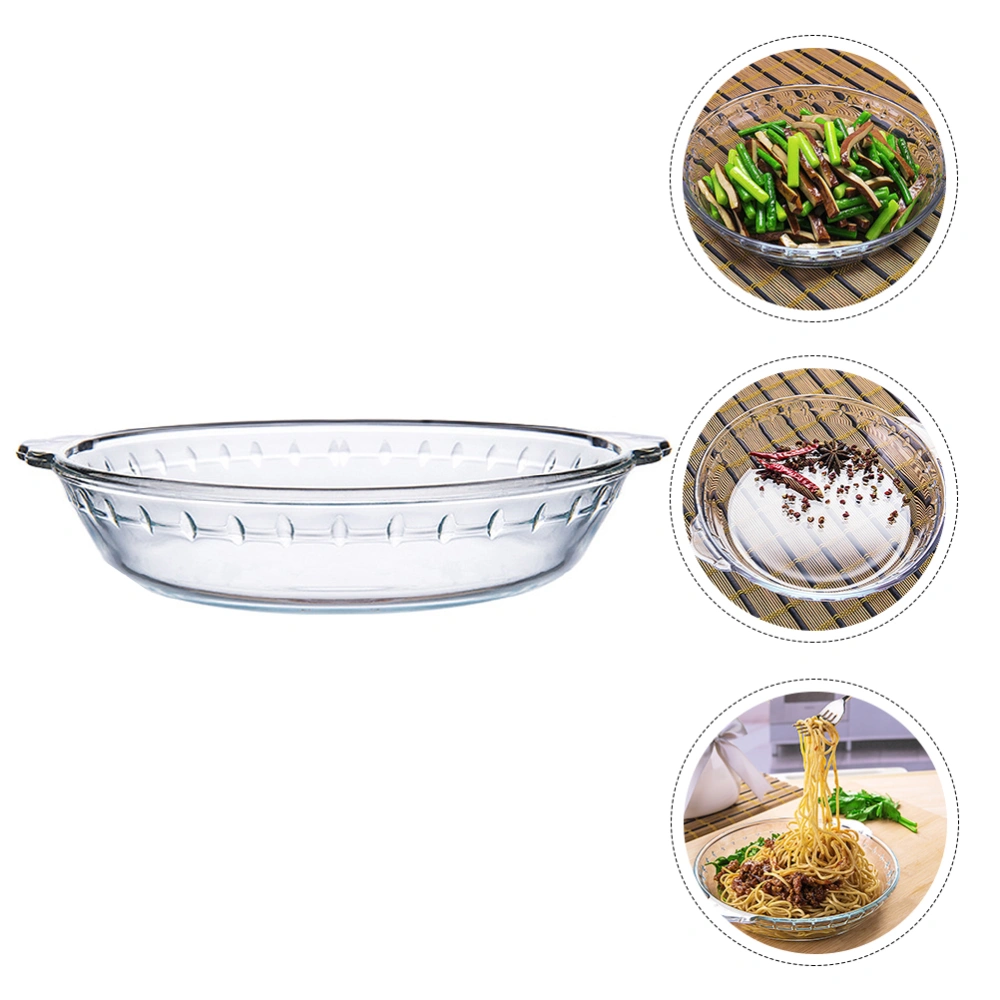 Round Grill Plate Microwave Plat Dinner Plates Resuable Dish Drying Tray