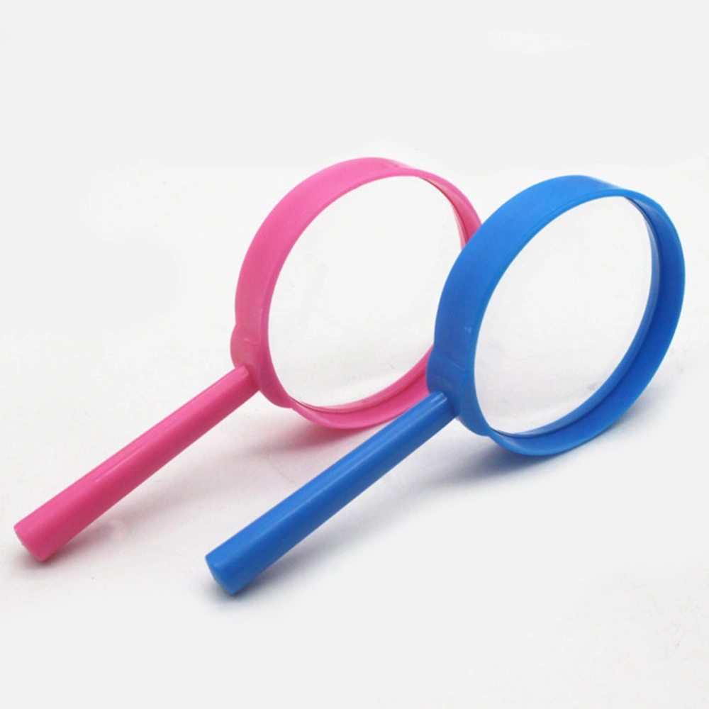 4pcs Magnifying Glasses Handheld Plastic Magnifying Glasses Portable Reading Magnifiers for Kids