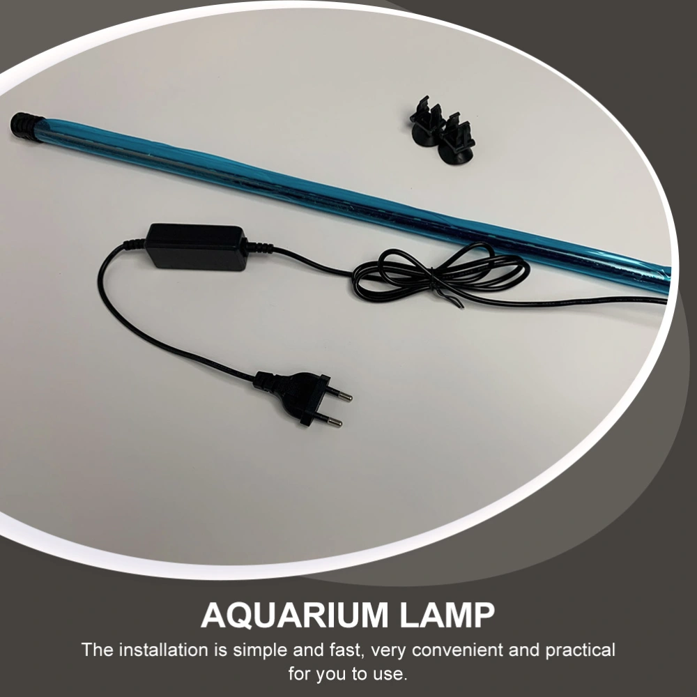 1pc Aquarium Landscaping LED Light Fish Tank Decorative Accessory (EU Plug)