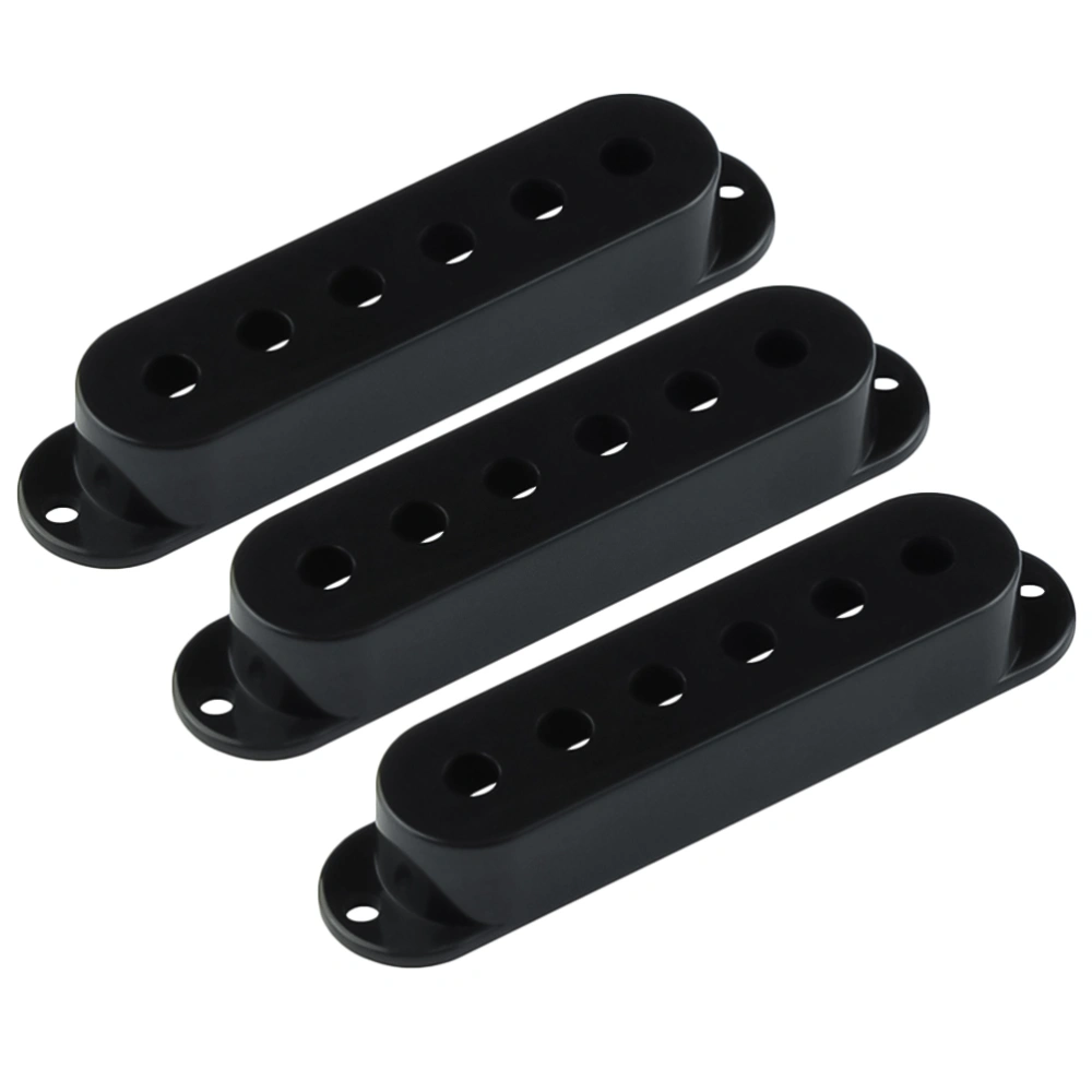 3pcs Guitar Single Coil Pickup Cover Plastic Bass Electric Guitar Pickup Case Guitar Parts