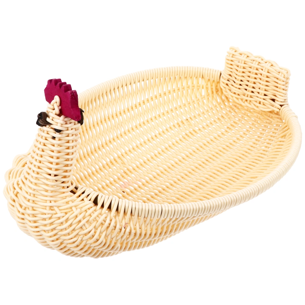 Easter Rattan Weaving Storage Baskets Animal Modeling Candy Fruit Baskets