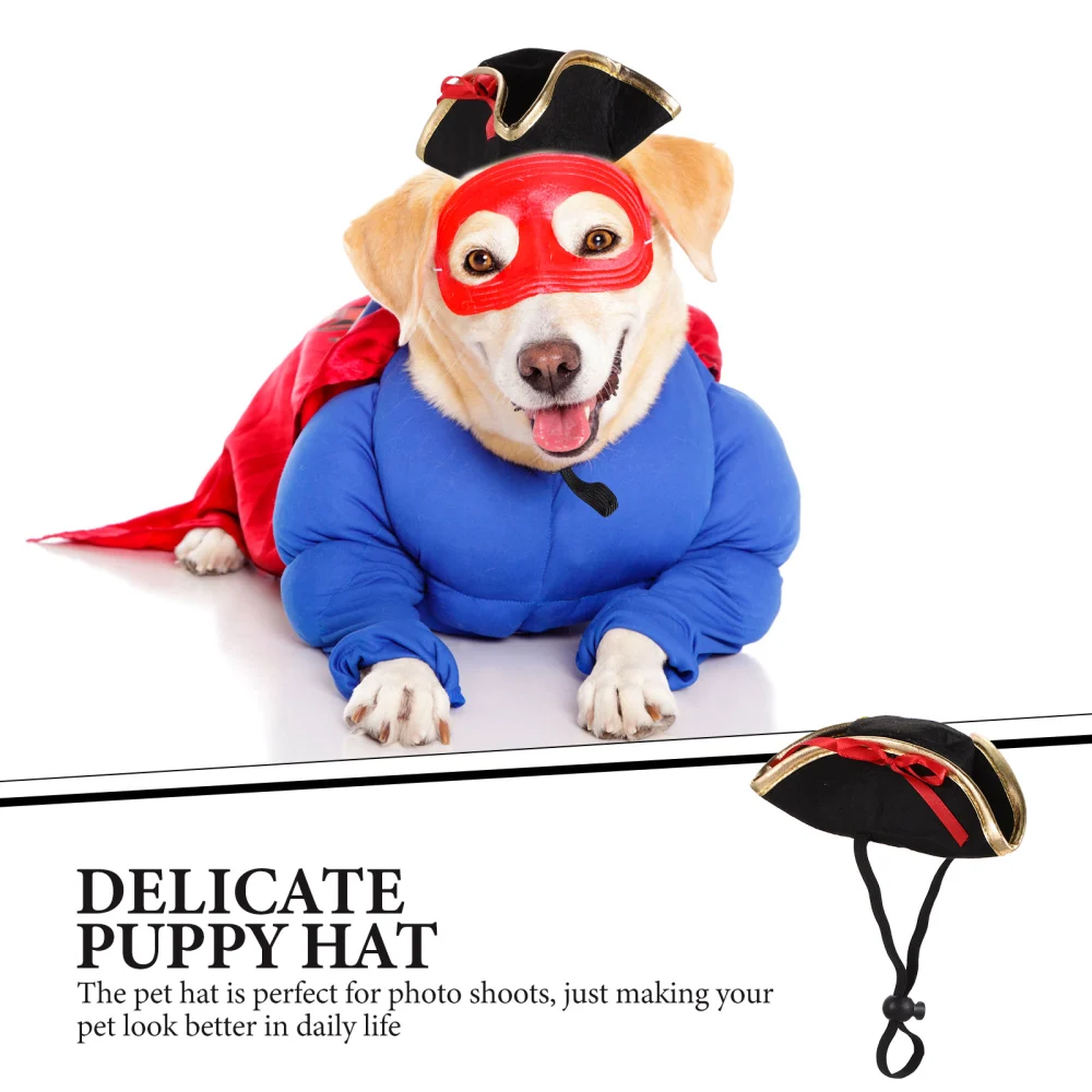 Decorative Puppy Hat Pirate Style Puppy Hat Adorable Kitten Hat Cat Accessory