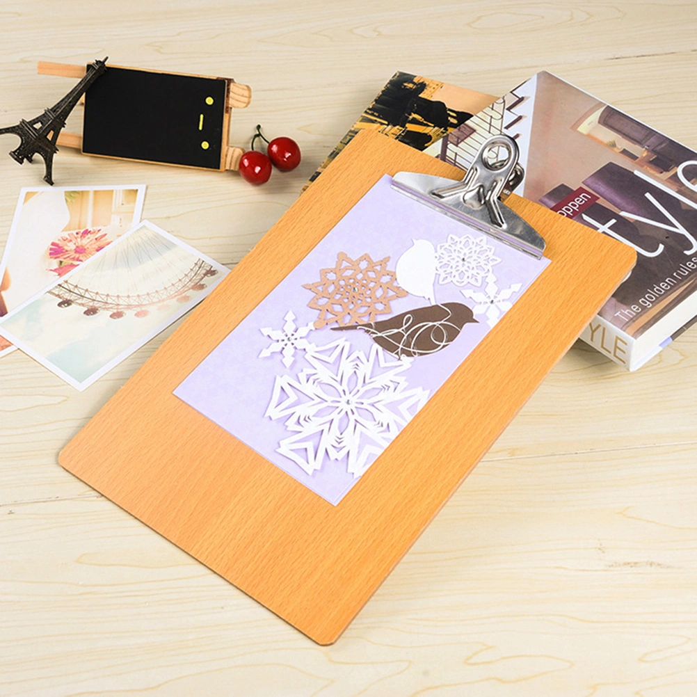 A5 Letter Size Clipboard 3mm-Thick Profile Clip Hardboard for Office Working