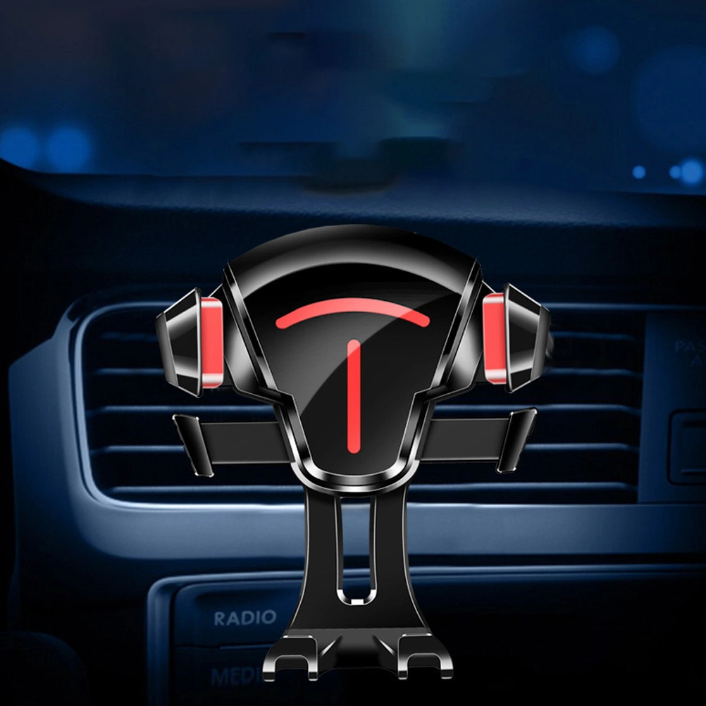 1pc Vehicle Phone Bracket Car Phone Holder Phone Bracket Phone Stand Mount Multifunctional Car Phone Rack (2-in-1 Red)
