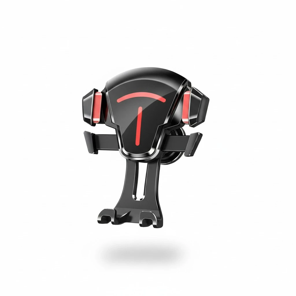 1pc Vehicle Phone Bracket Car Phone Holder Phone Bracket Phone Stand Mount Multifunctional Car Phone Rack (2-in-1 Red)