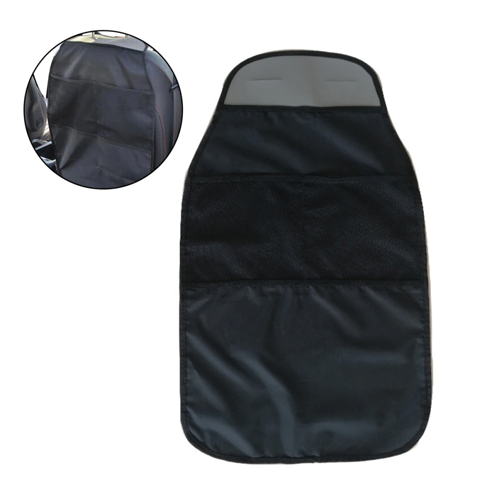 Car Seat Back Protectors Seat Covers Backseat Organizer Kick Guard Seat Saver (Black)