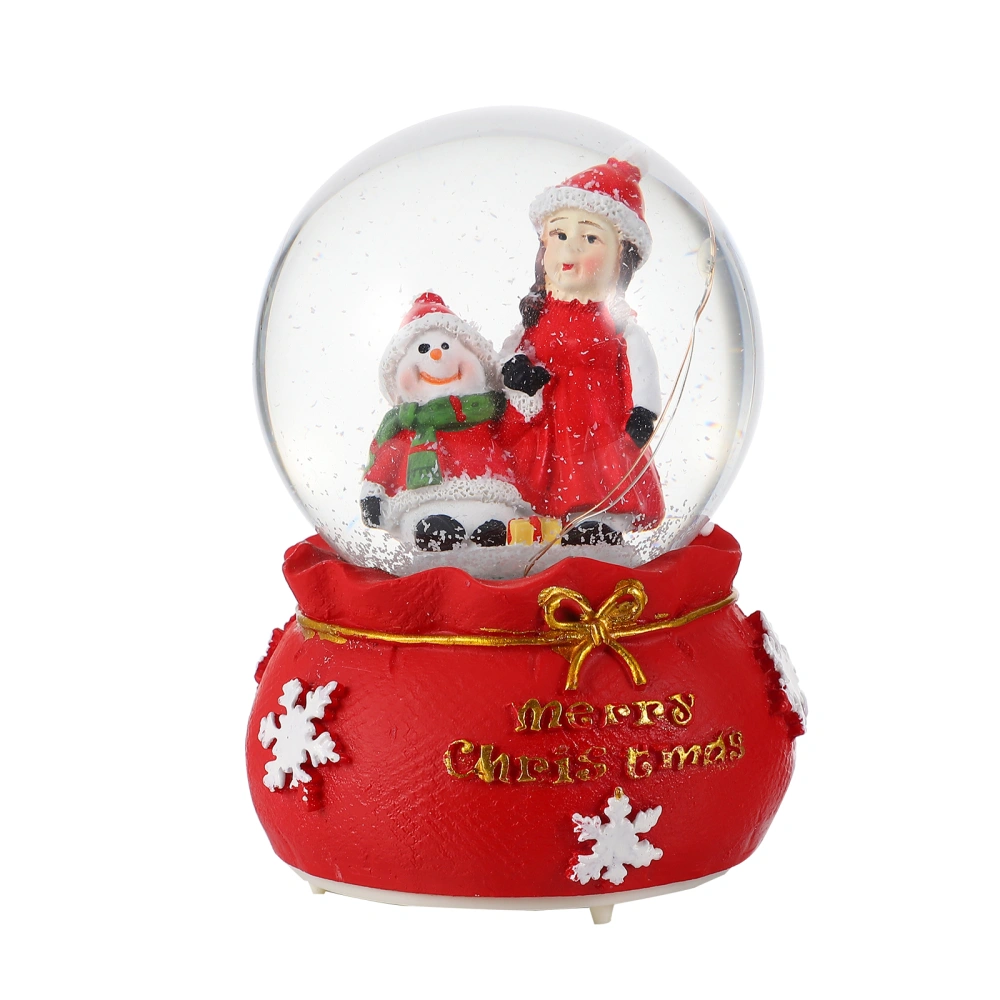 Xmas Crystal Ball Xmas Desktop Ornament Home Decoration (Random Interior)