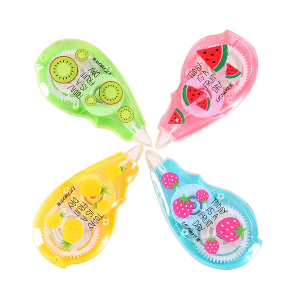 8pcs Fruit Pattern Push Correction Tape Creative Stationery for Scrapbooking Greeting Letter Diary School Office Supplies(Random Pattern)